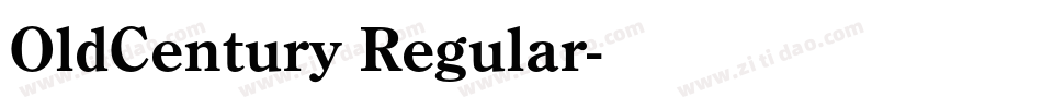 OldCentury Regular字体转换